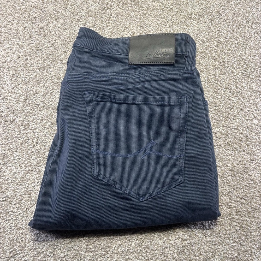 34 Heritage Charisma Jeans Mens 36x32 Blue Straight Stretch Denim Tag 36x34